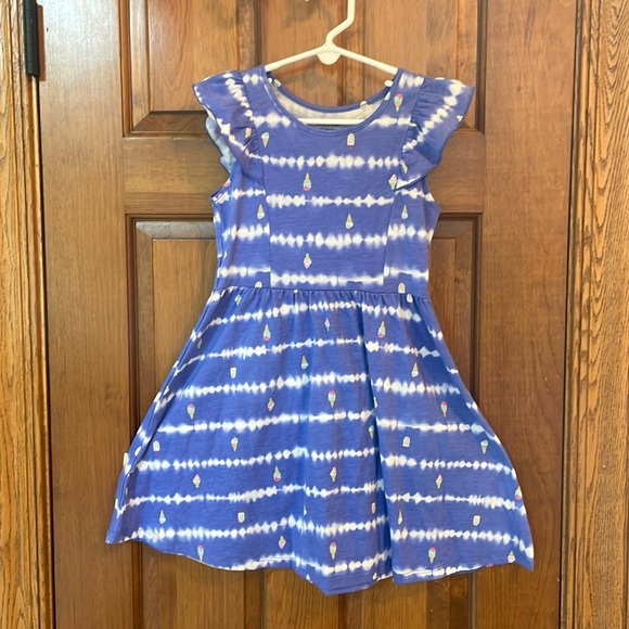 Girls Jumping Beans Tie Dye Cotton Summer Dress - Size 5 - Picture 1 of 5